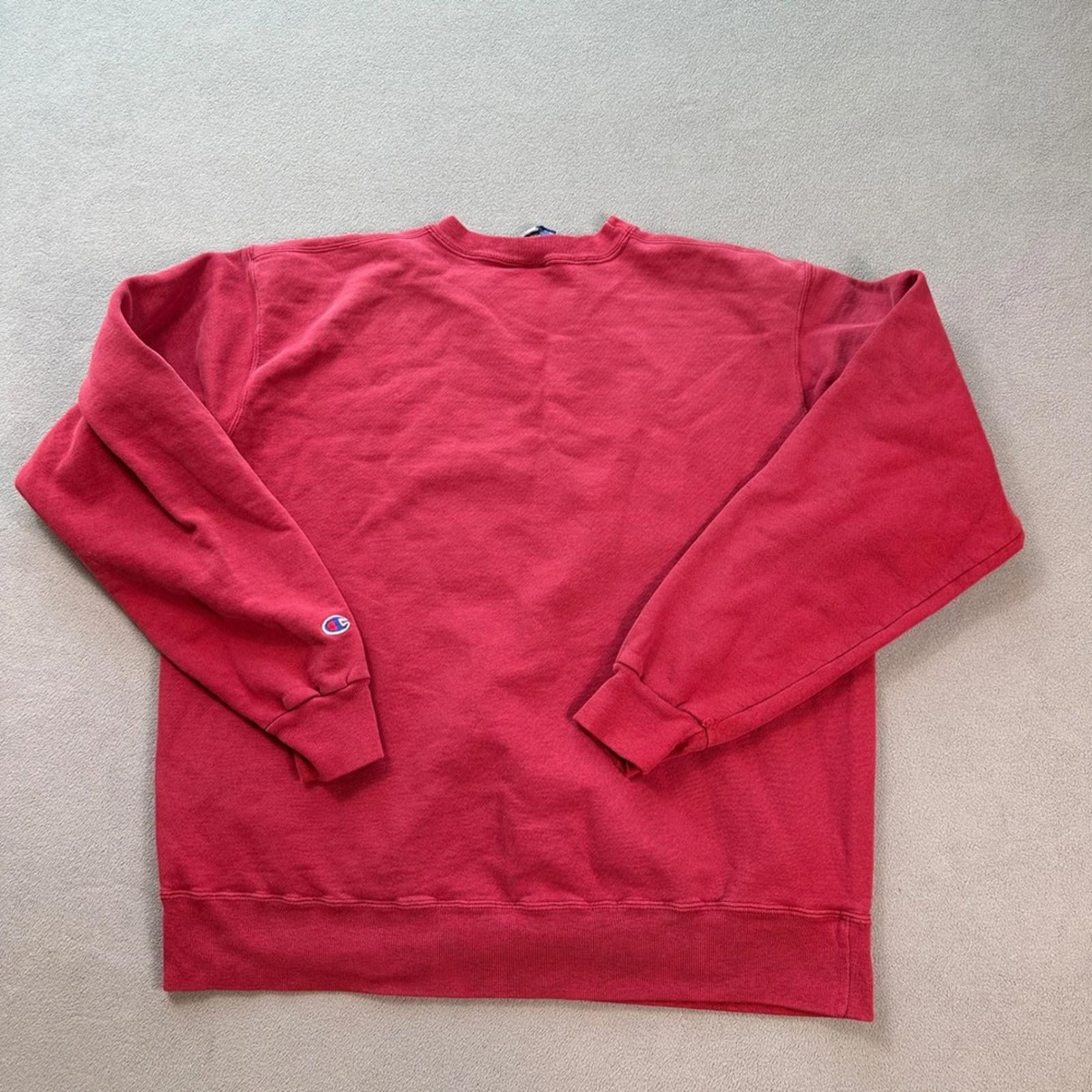 Champion Champion Red Crewneck Sweatshirt XXL Made in USA Authentic Size US XXL / EU 58 / 5 - 3 Thumbnail