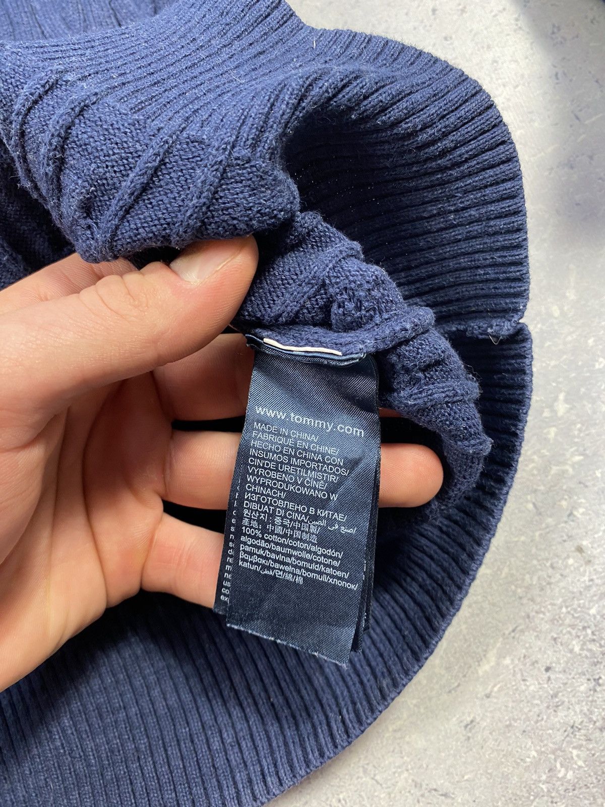 Tommy Hilfiger Tommy Hilfiger Men’s Blue Knitted Sweater Size Large Size US L / EU 52-54 / 3 - 12 Thumbnail