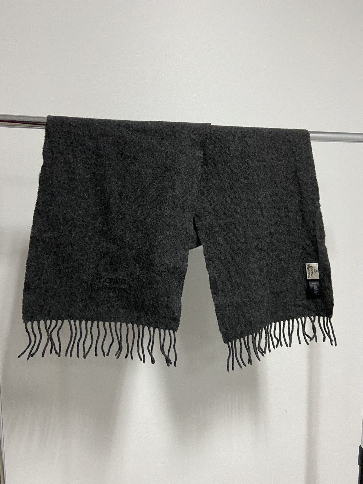 Vintage × Vivienne Westwood Vivienne Westwood scarf vintage logo wool Size ONE SIZE - 1 Thumbnail