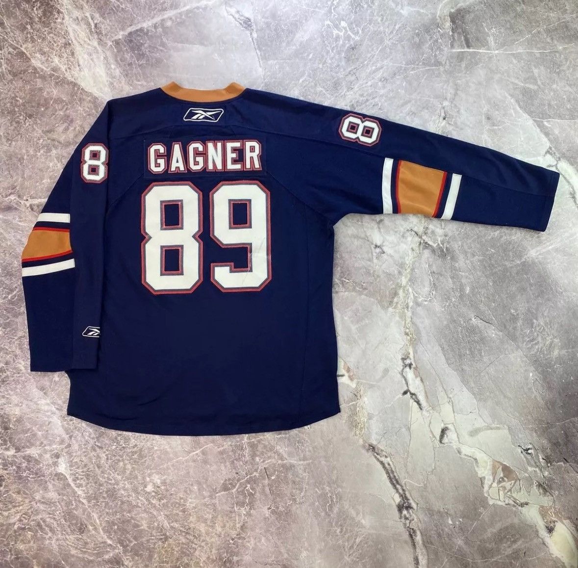 NHL × Reebok Sam Gagner Edmonton Oilers Blue Reebok Hockey Jersey Men XL Size US XL / EU 56 / 4 - 9 Thumbnail