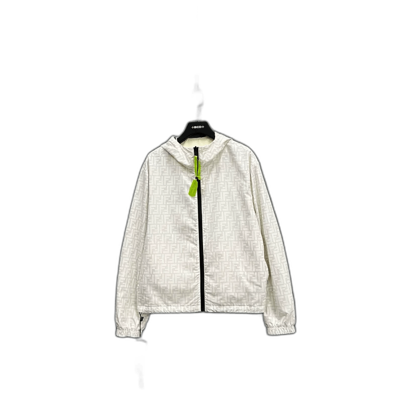 Fendi Fendi White Double F Reversible Jacket Size US L / EU 52-54 / 3 - 1 Thumbnail