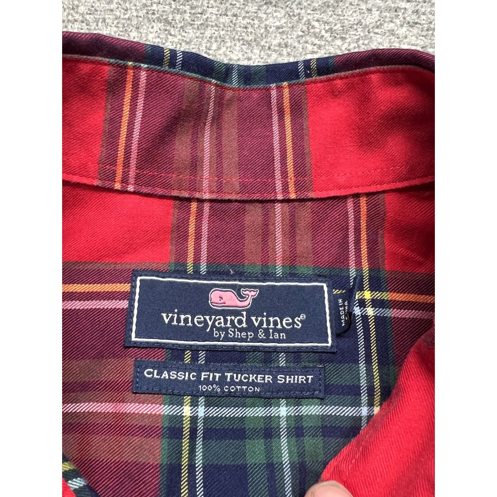 Vineyard Vines Vineyard Vines Tucker Long Sleeve Shirt Button Down Classic Fit Red Plaid S Mens Size US S / EU 44-46 / 1 - 4 Thumbnail