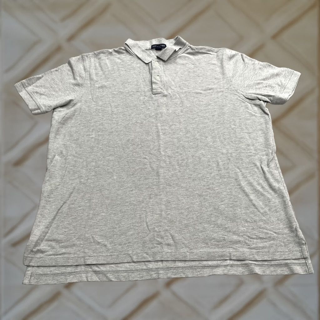 Lands' End Lands' End Polo Shirt Mens XL Solid Gray Cotton Short Sleeve Casual Golf Outdoor Size US XL / EU 56 / 4 - 1 Thumbnail