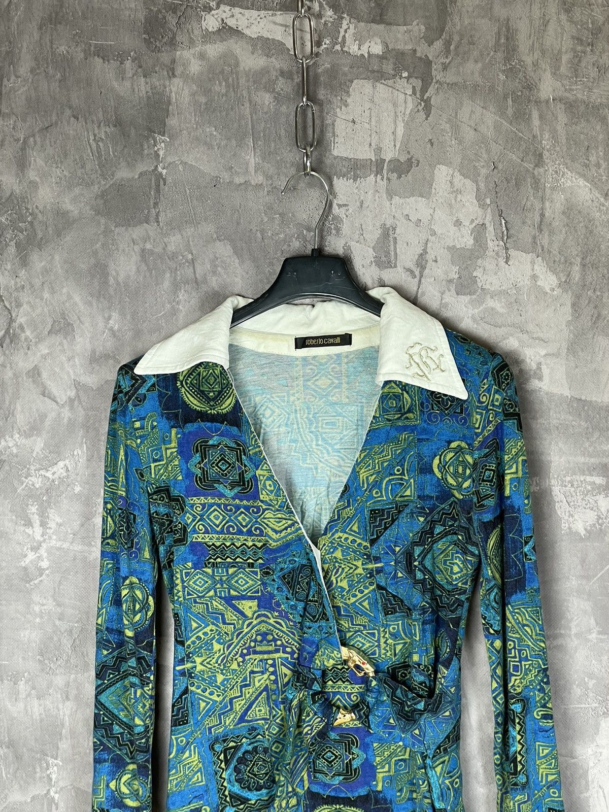 Roberto Cavalli Roberto Cavalli JPG Style Multicolour Long sleeve shirt Y2K Size M / US 6-8 / IT 42-44 - 2 Thumbnail