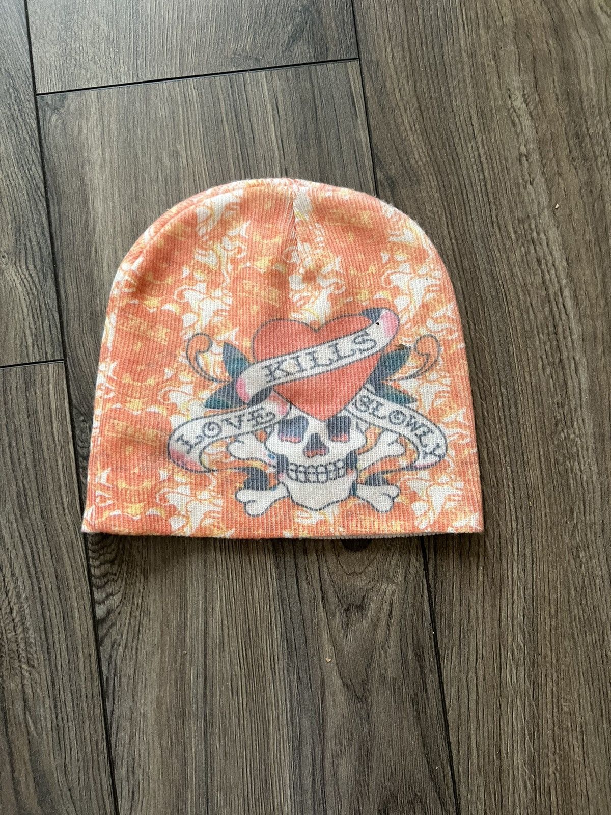 Ed Hardy Ed Hardy Vintage Skull Beanie Size ONE SIZE - 1 Thumbnail