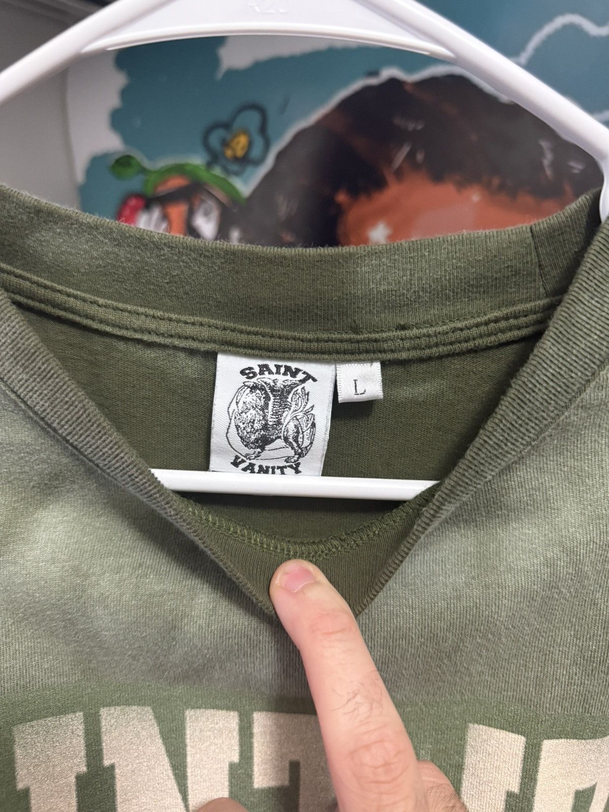 Saint Vanity Saint Vanity Green Tee Size US L / EU 52-54 / 3 - 3 Thumbnail