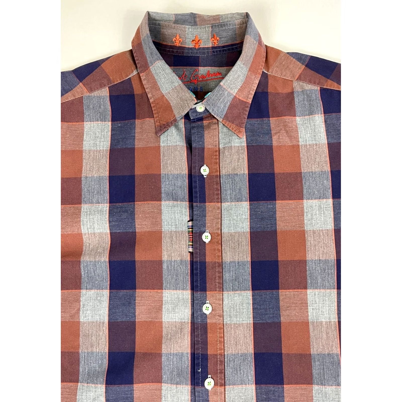 Robert Graham Robert Graham Jeans Men’s Button-Up Casual Shirt L Multi-Color Plaid Long Sleeve 100% Cotton Size US L / EU 52-54 / 3 - 2 Thumbnail