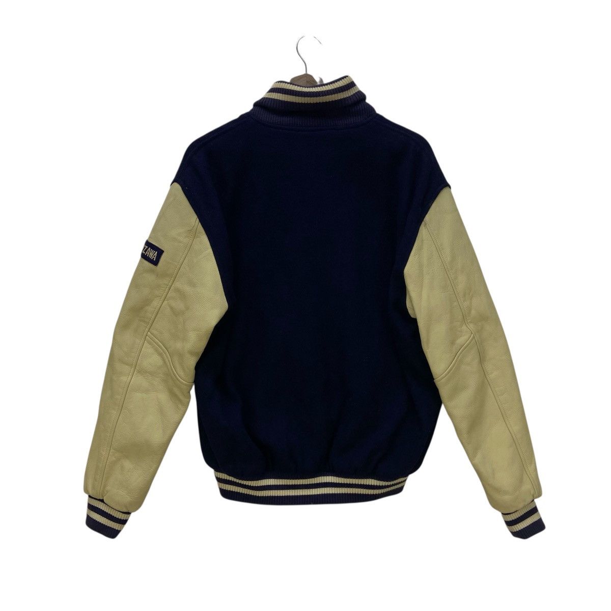 Japanese Brand Japanese Brand Tsukuba Archery Leather Sleeve Varsity Jacket Size US M / EU 48-50 / 2 - 2 Thumbnail