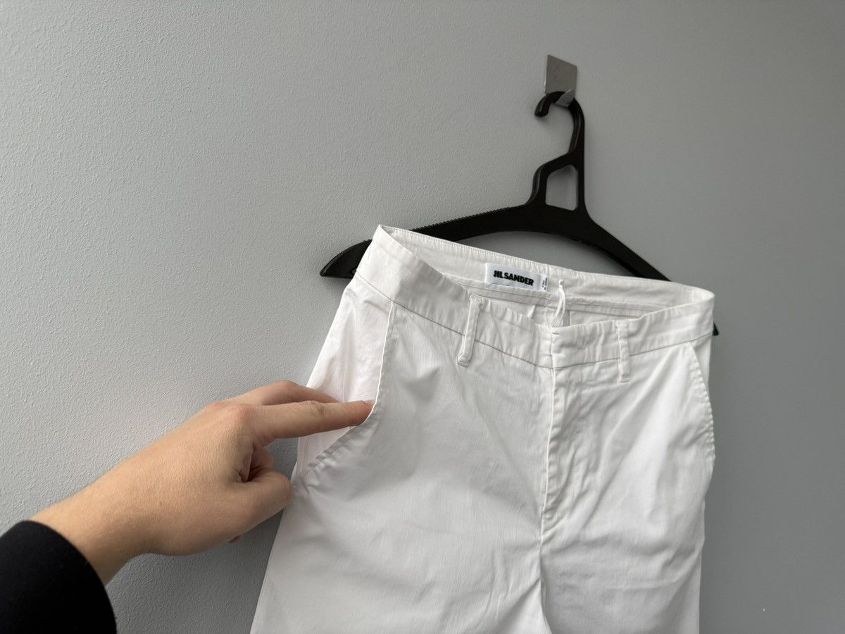 Jil Sander Jil Sander White Pants Size 26" / US 2 / IT 38 - 4 Thumbnail