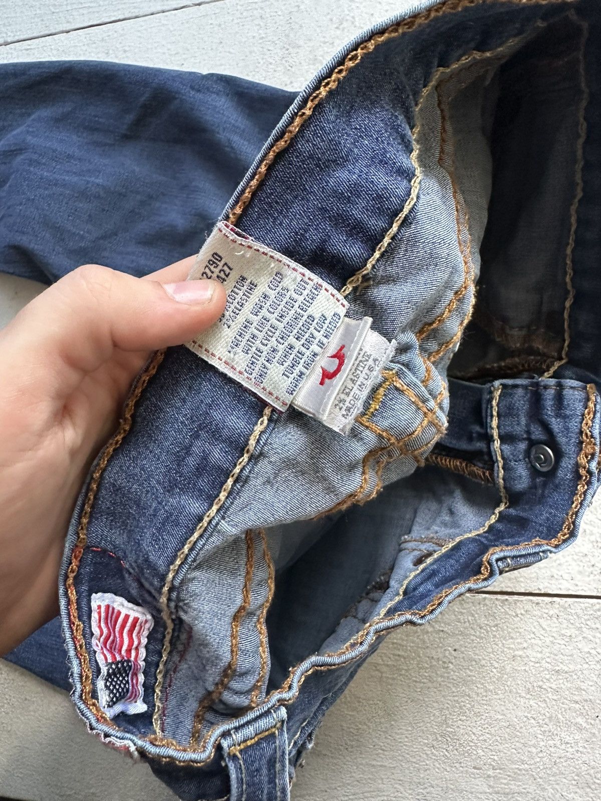 True Religion AVANT GARDE 🚨 TRUE RELIGION BLUE WOMEN PANTS WITH LOGO Size 24" / US 00 / IT 34 - 7 Thumbnail