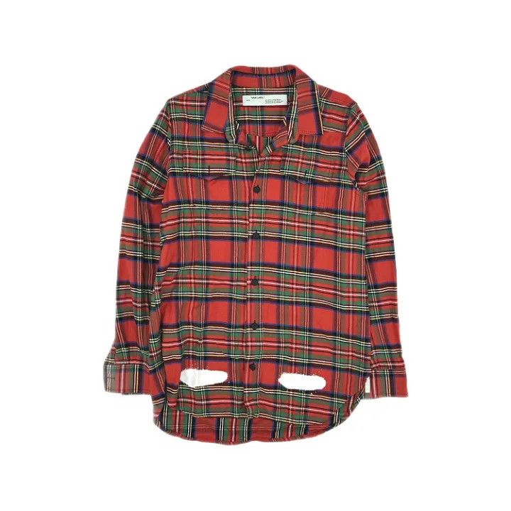 Off-White Off-White Plaid Long Sleeve Shirt 0079 Size US S / EU 44-46 / 1 - 1 Thumbnail