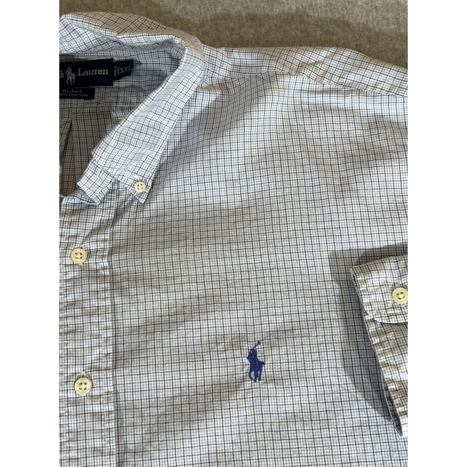 Ralph Lauren Ralph Lauren Shirt Mens 2XL Blue Blake Button Business Casual Office Polo XXL Size US XXL / EU 58 / 5 - 2 Thumbnail