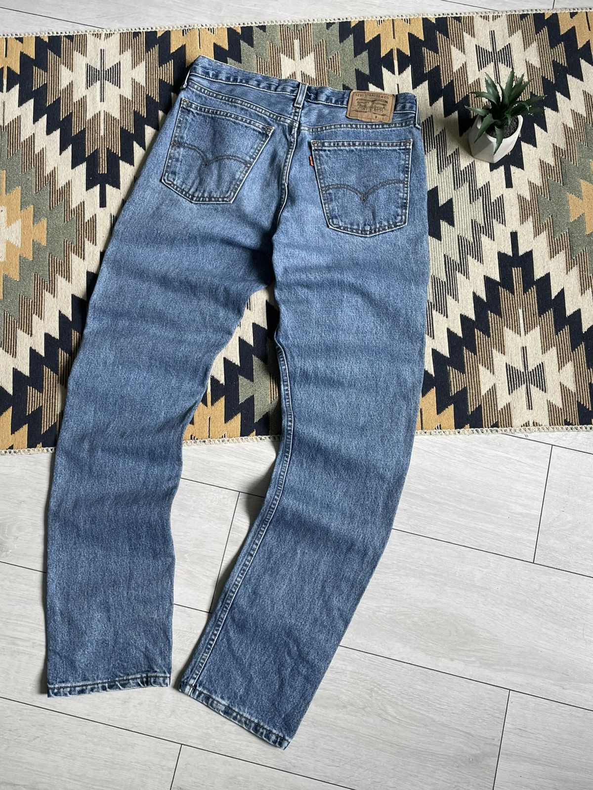 Levi's × Vintage Vintage Levi’s 511 Orange Tab Denim Blue Jeans Size US 34 / EU 50 - 2 Thumbnail