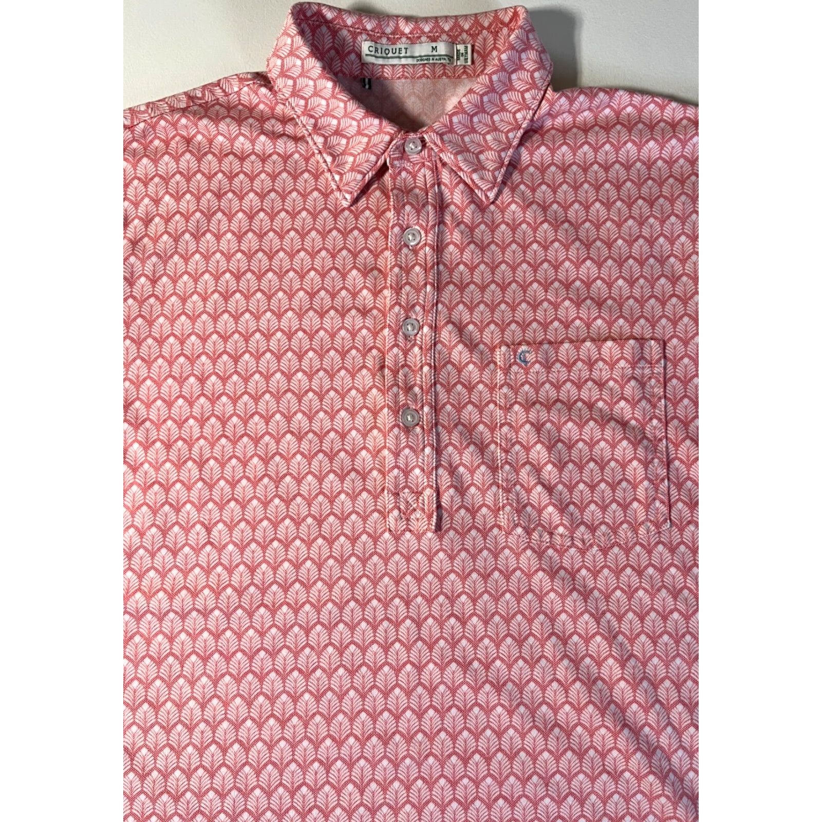 Vintage Criquet Polo Shirt Men's Foulard Pink Sz M Shirt Polo Mens Pink Size US M / EU 48-50 / 2 - 3 Thumbnail