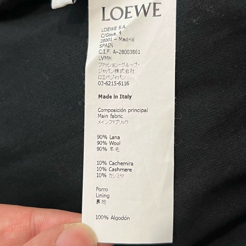 Loewe LOEWE Black and blue tweed coat Size XL / US 12-14 / IT 48-50 - 4 Thumbnail