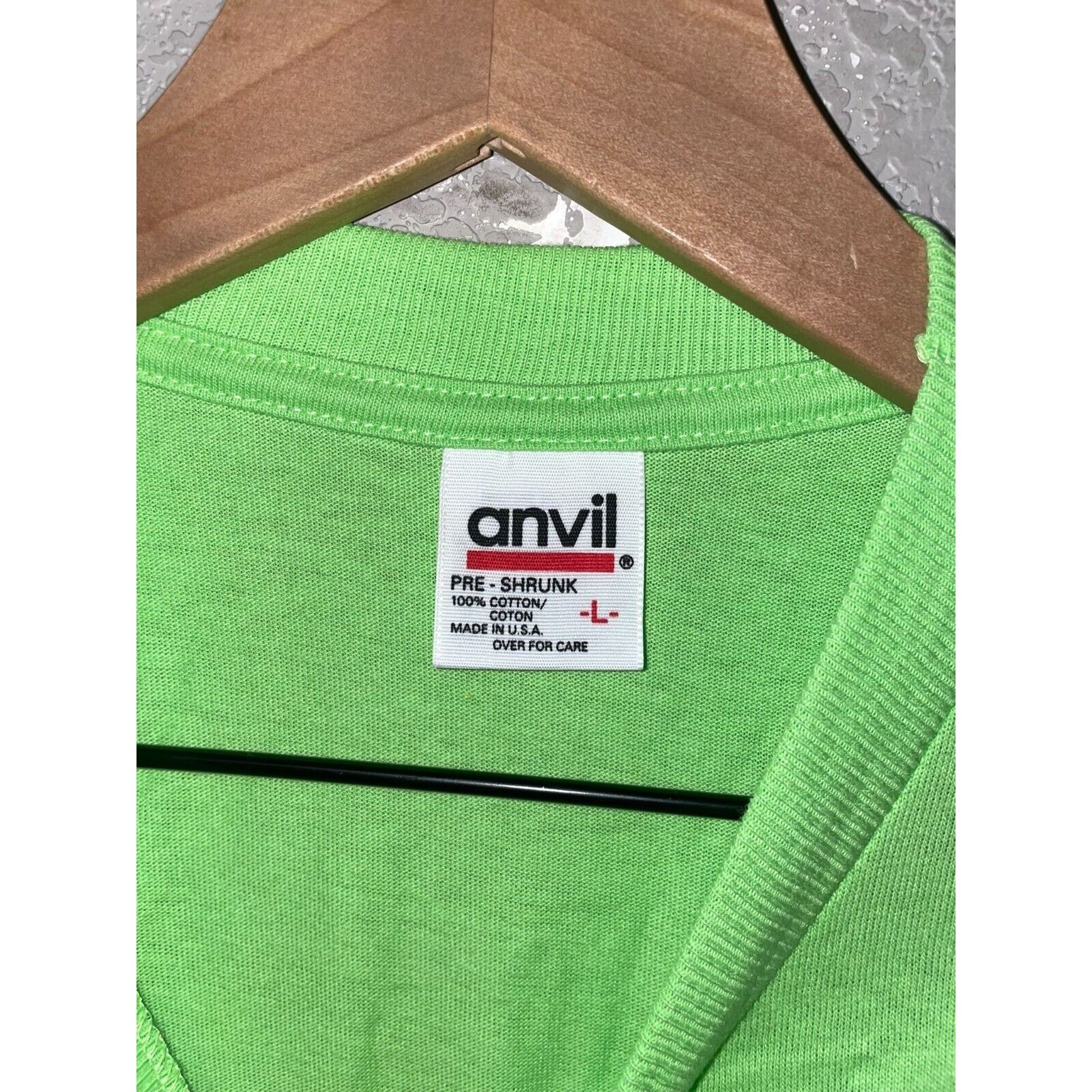 Anvil Vintage Bozeman Shirt Moose Green Tee 90s VTG L Large 1999 Size US L / EU 52-54 / 3 - 5 Thumbnail