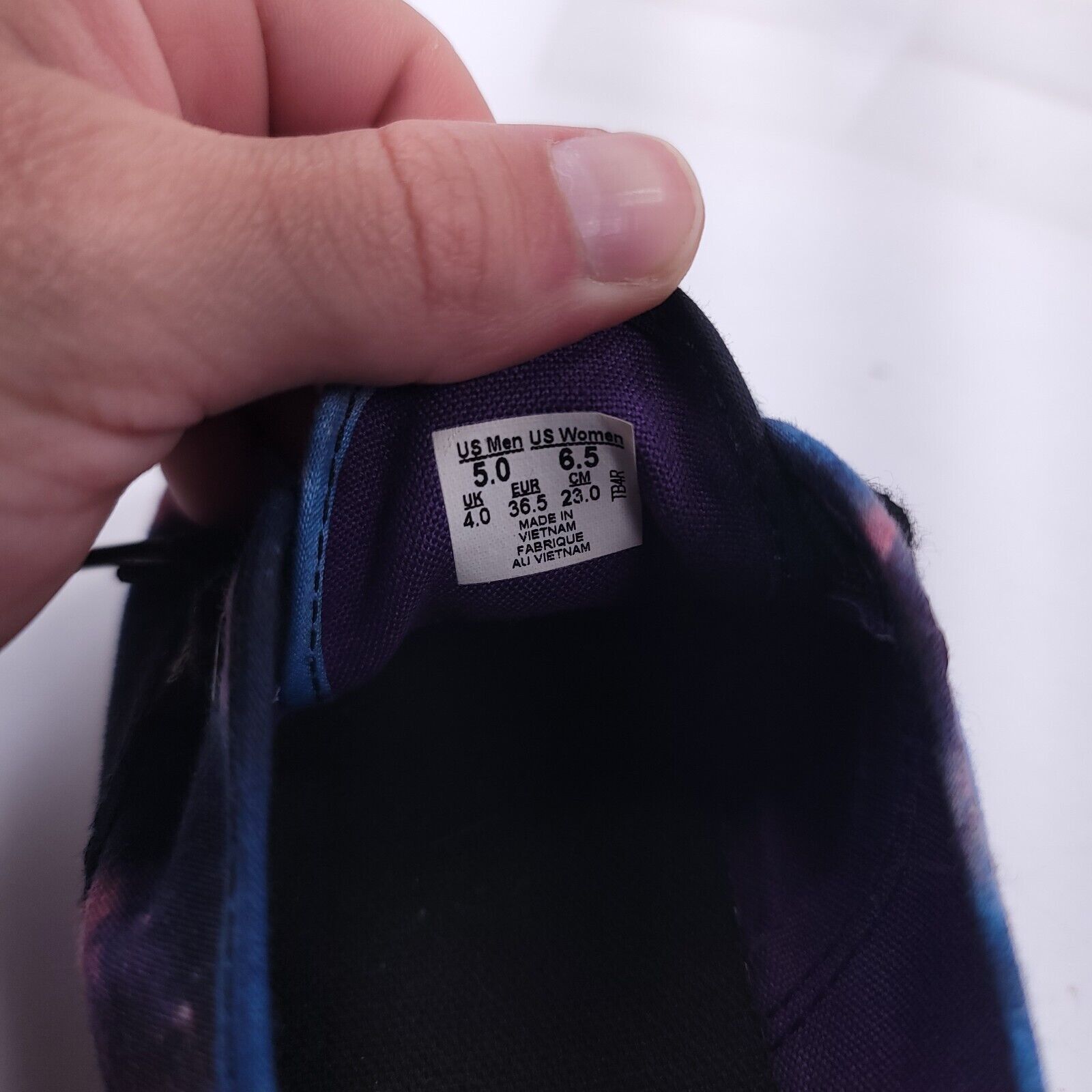 Vans Vans Off the Wall Shoe Womens Size 6.5 Mens 5 TB4R Blue Size US 6.5 / IT 36.5 - 8 Thumbnail
