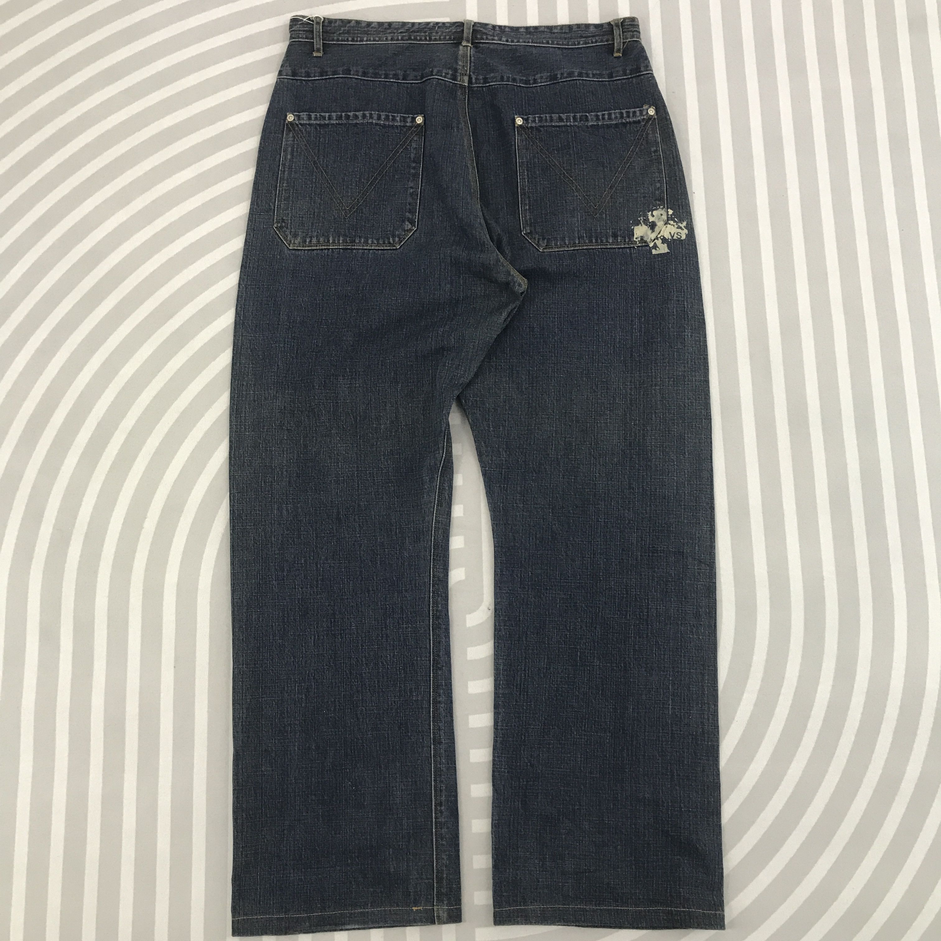 Japanese Brand × Vintage Baggy Denim Version 101 Blue denim Japan style pant Size US 34 / EU 50 - 4 Thumbnail