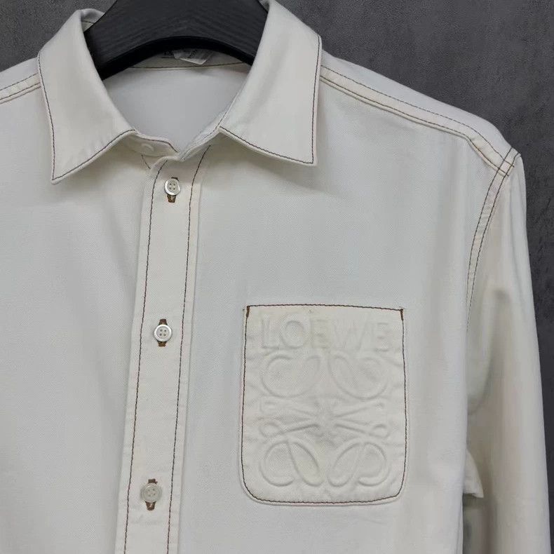 Loewe LOEWE Embossed Logo shirt jacket Size L / US 10 / IT 46 - 2 Thumbnail