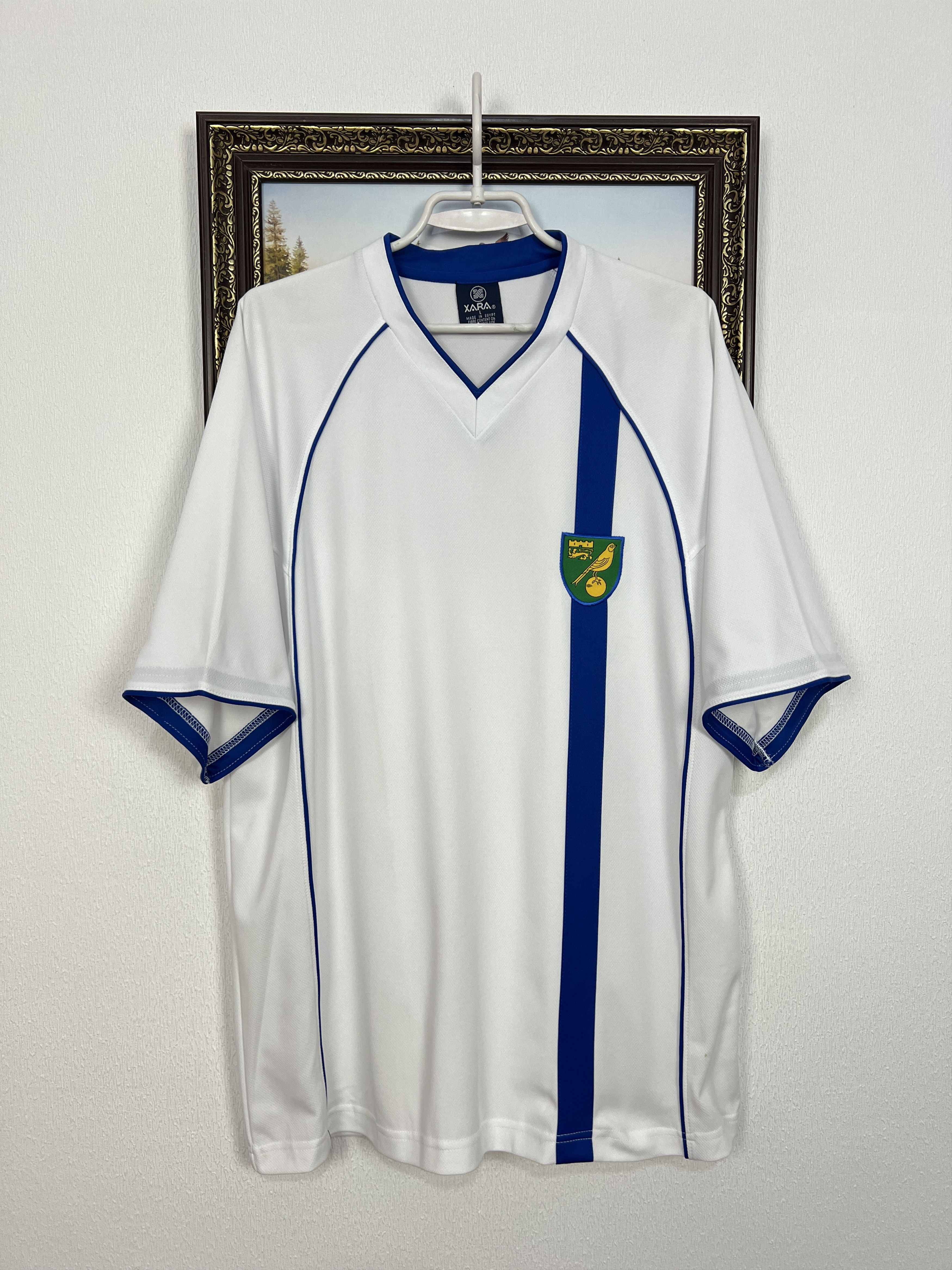 Vintage XARA Norwich City Football Train Shirt Soccer Jersey Trikot Size US L / EU 52-54 / 3 - 1 Thumbnail