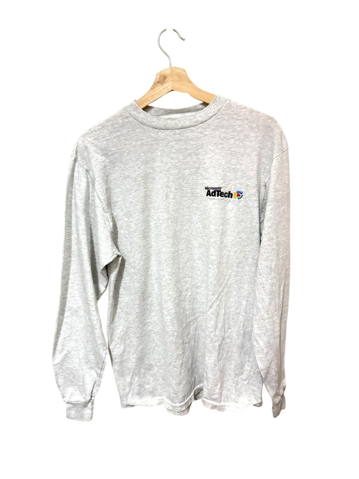 Microsoft × Vintage Vintage 90s Microsoft AdTech Longsleeve Shirt Size US M / EU 48-50 / 2 - 1 Thumbnail