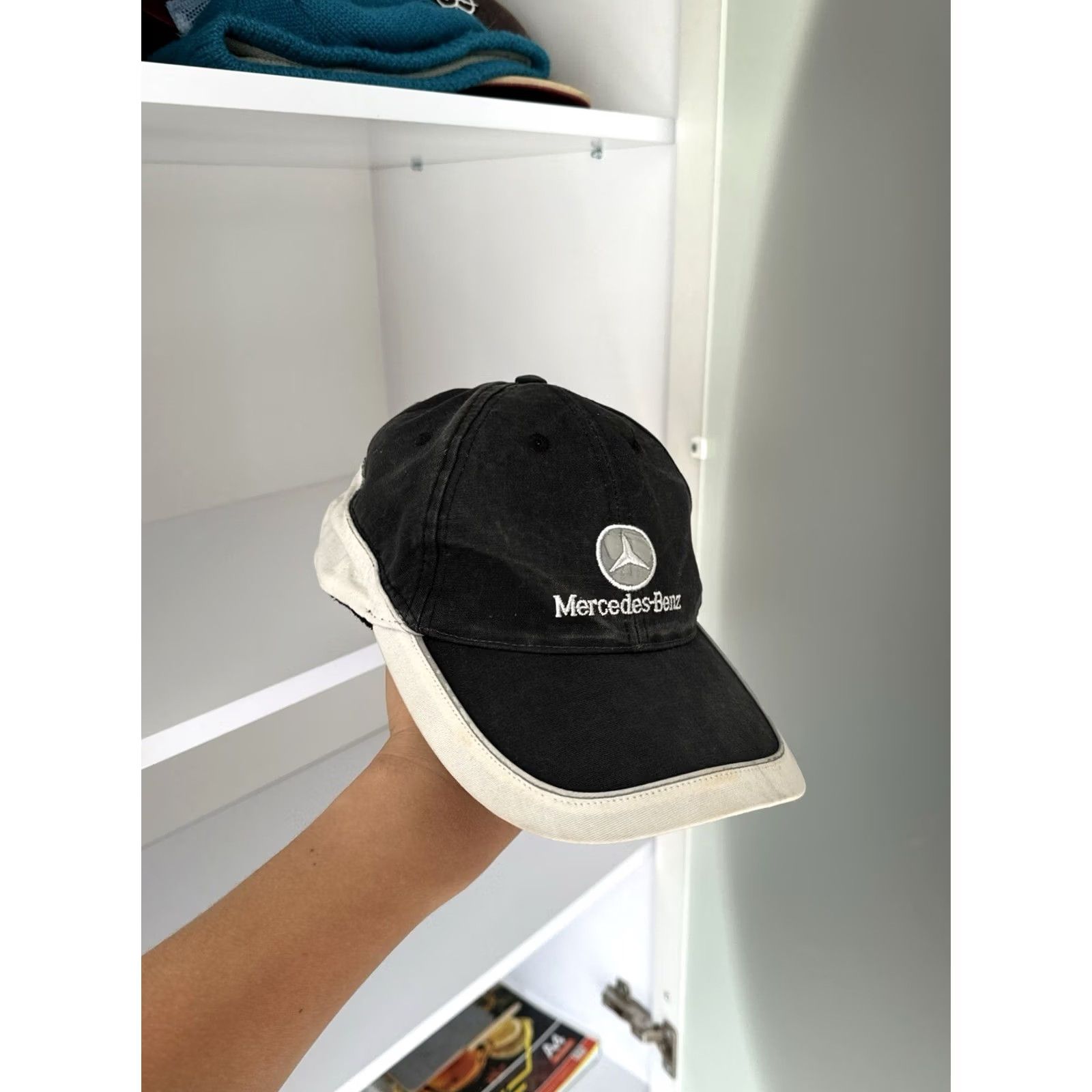 Mercedes-Benz VINTAGE Mercedes Denz Cap Baseball Mens One Size Black 90s Cars washed cap Size ONE SIZE - 3 Thumbnail