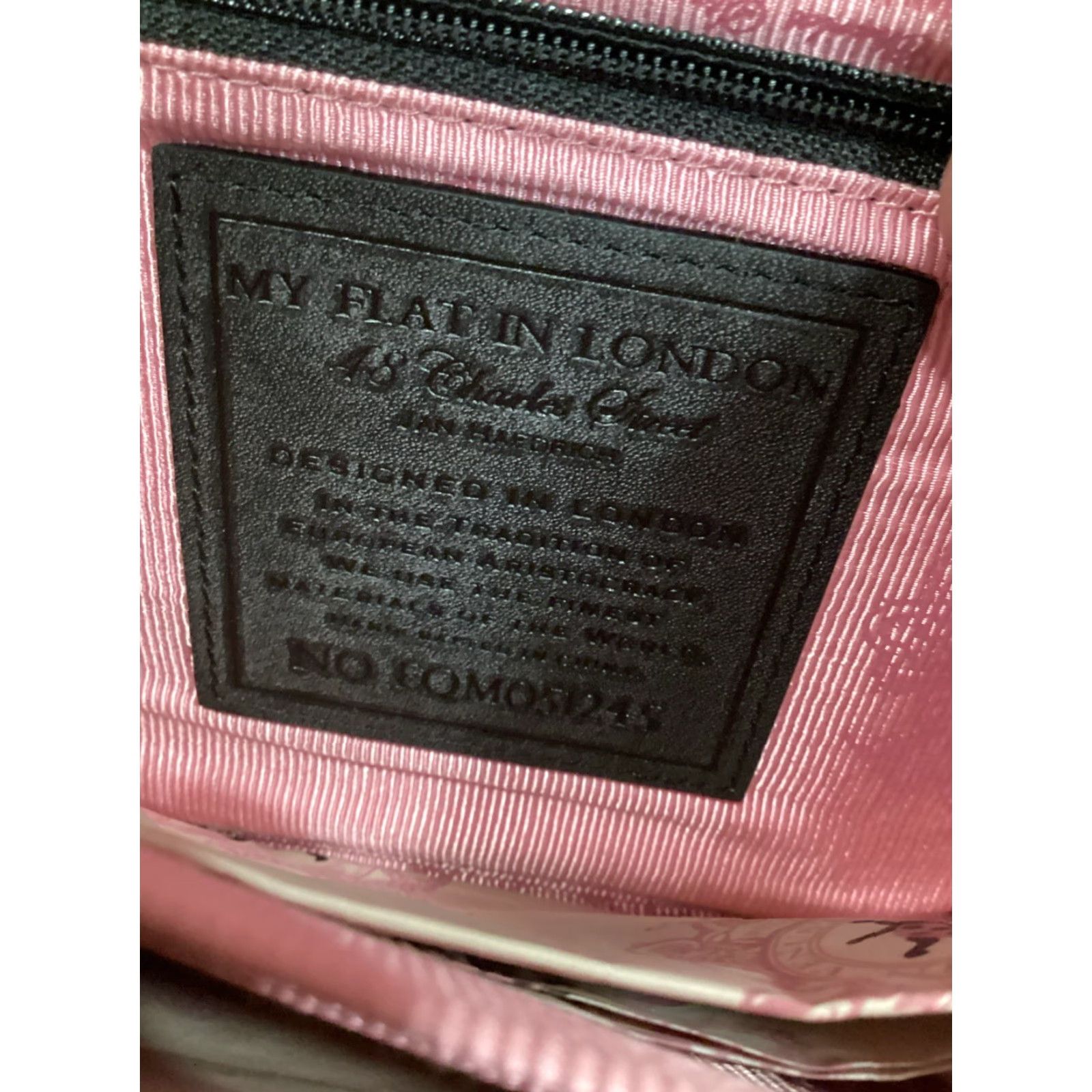 Vintage VINTAGE My Flat In London Jan Haedrich Medium Bag Pink Purse Quilted Canvas Adult Unisex 7.5 4 inches Everyday Size ONE SIZE - 5 Thumbnail
