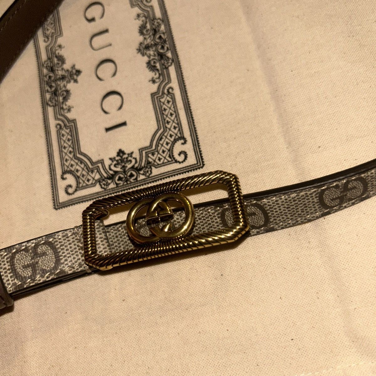 Gucci Gucci Interlocking G Buckle Thin Belt 751556 Size 100 Size ONE SIZE - 5 Thumbnail