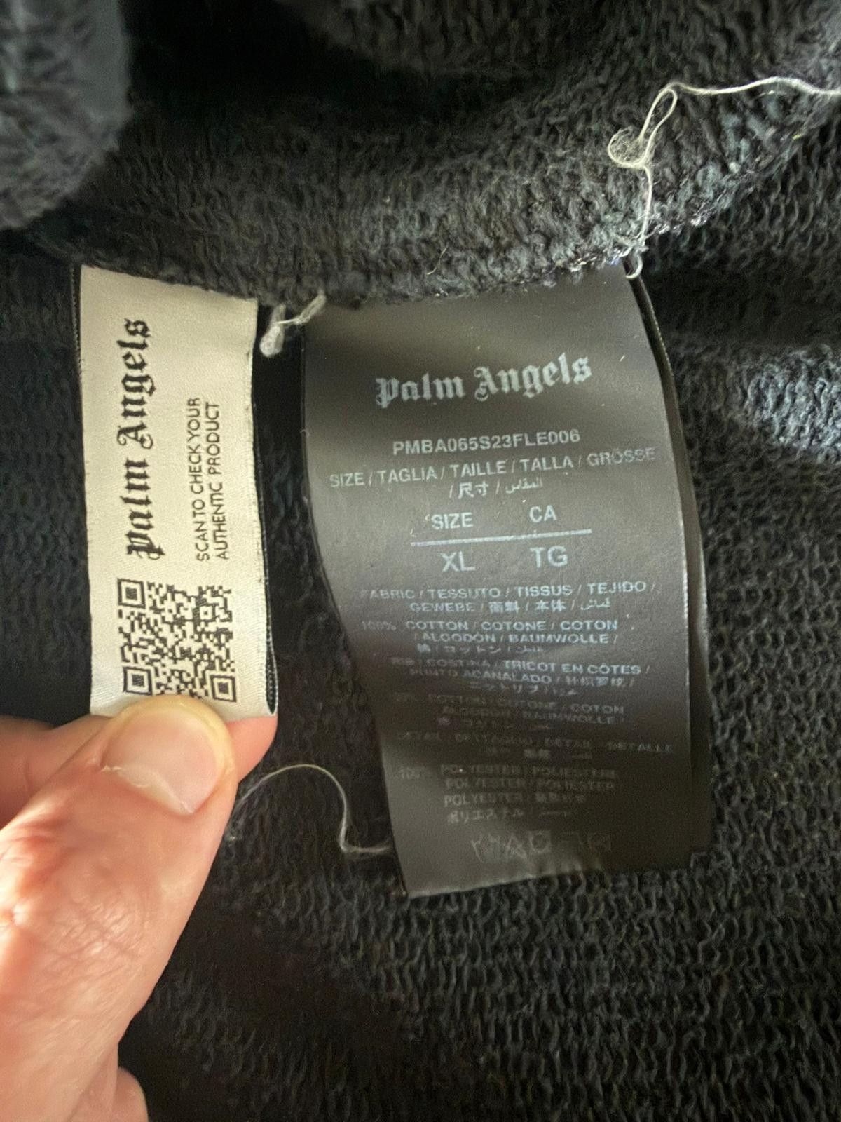 Palm Angels Palm Angels Distressed Flame Palm Tree Crewneck Grey XL Size US XL / EU 56 / 4 - 5 Thumbnail