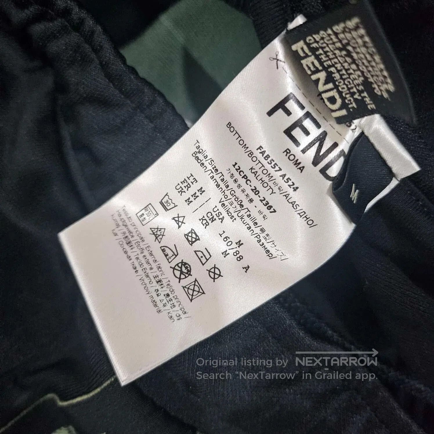 Fendi FENDI Colorblock Logo Sweatpants. Size US 38 / EU 54 - 5 Thumbnail