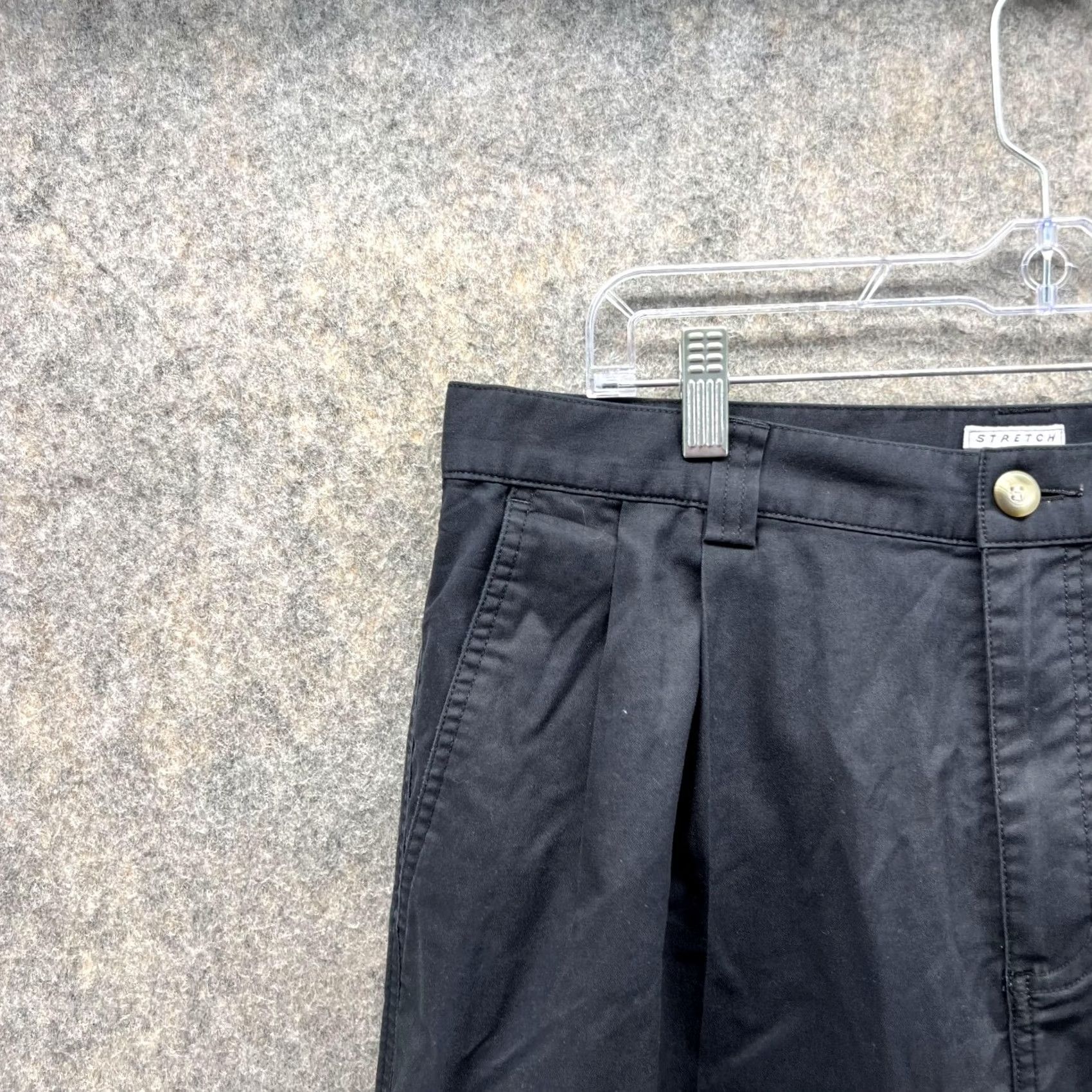 Adidas Adidas Pants Men 34 Black Athletic Stretch Chino Flat Front Vintage Trefoil Shirt? Size US 34 / EU 50 - 3 Thumbnail