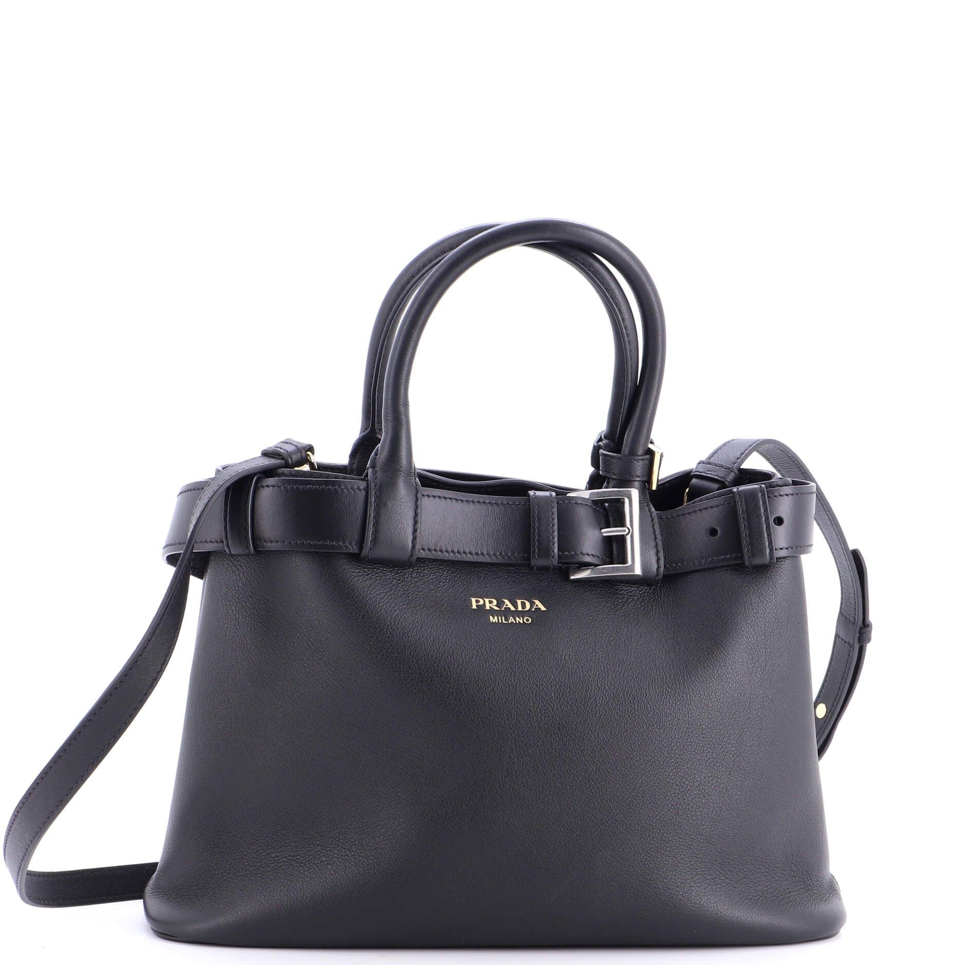 Prada Buckle Belted Tote Bag Size ONE SIZE - 1 Thumbnail