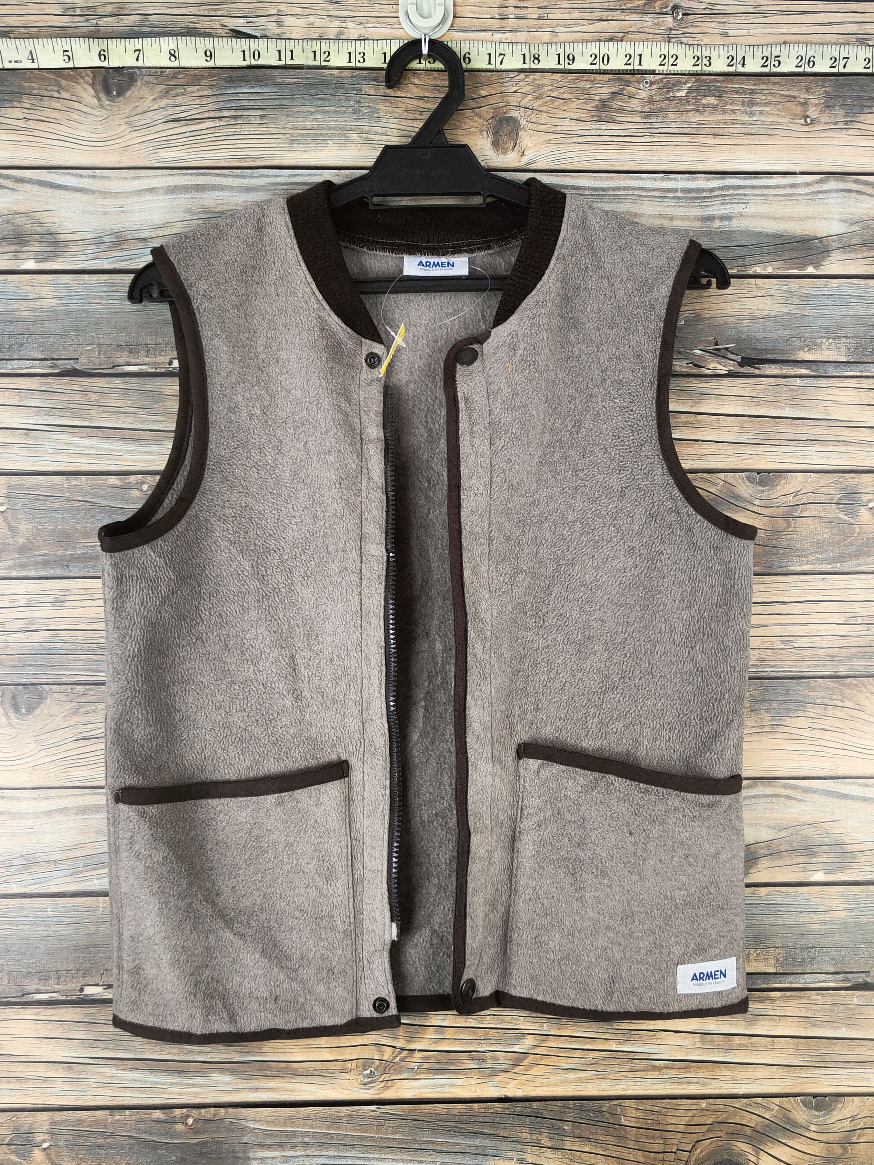 Vintage DL Armen made in france vintage Light Brown Vest #S2931 Size US S / EU 44-46 / 1 - 1 Thumbnail