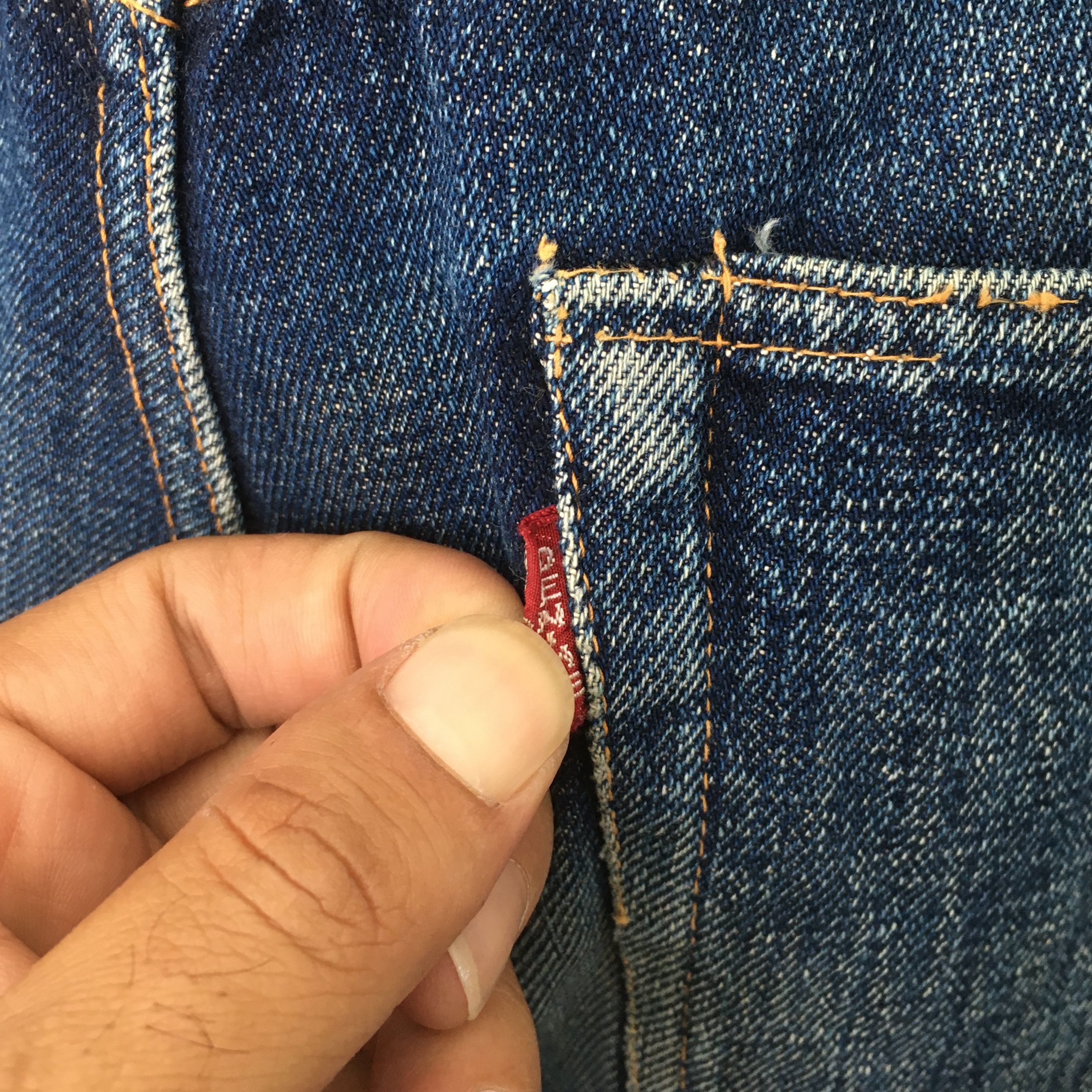 Denime Size 28x30 Vintage 90s Denime Big E Japan Denim S1450 Size US 28 / EU 44 - 11 Thumbnail