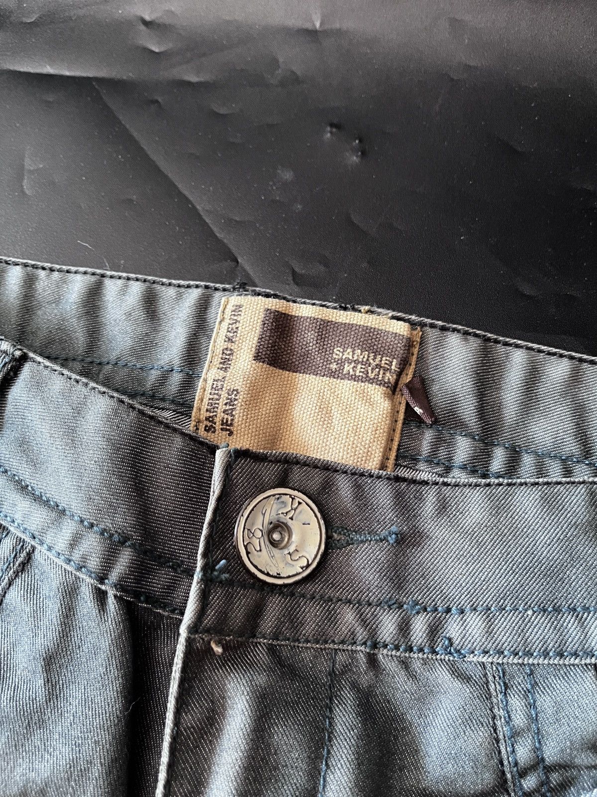 Japanese Brand Flared Samuel and Kevin green feded jeans Size US 30 / EU 46 - 8 Thumbnail