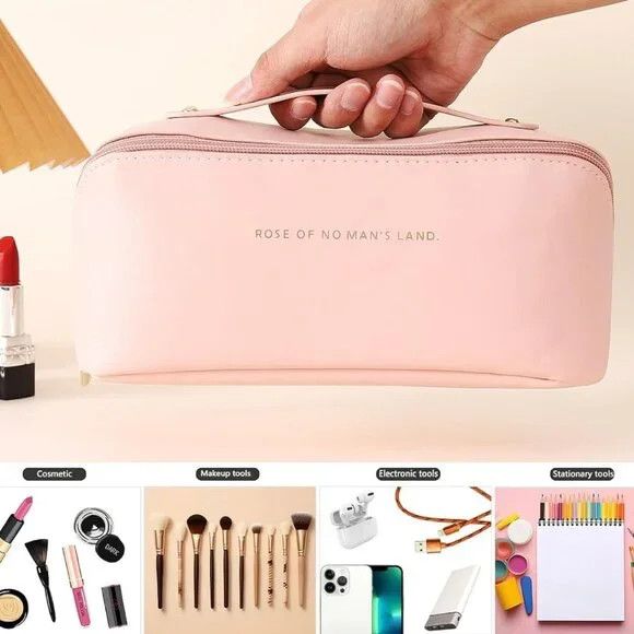 Other Blush Pink Large Capacity Cosmetic / Makeup Organizer Case Size ONE SIZE - 4 Thumbnail