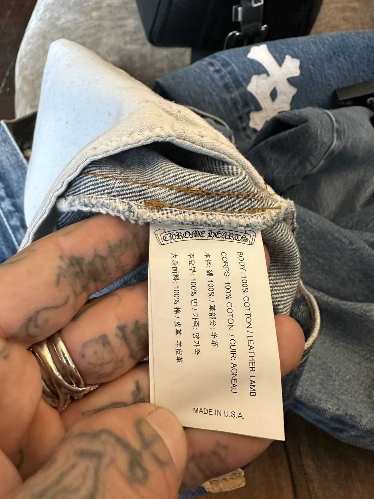 Chrome Hearts Chrome Hearts RARE white cross patch levi jeans 38 40 Size US 36 / EU 52 - 9 Thumbnail
