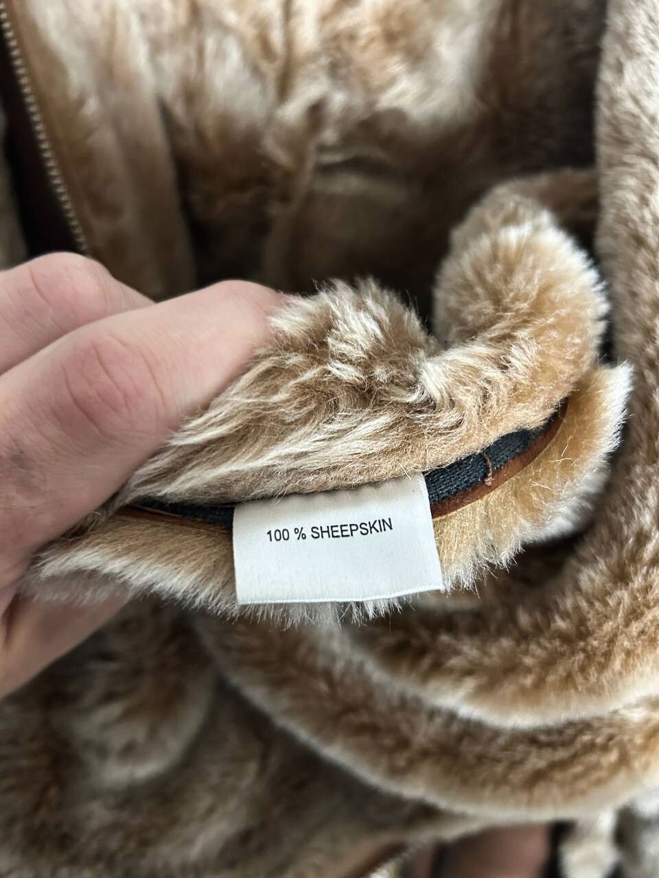 Japanese Brand Leather Shearling Jacket Brown Hooded Biker Y2K Grunge Core Size US S / EU 44-46 / 1 - 10 Thumbnail