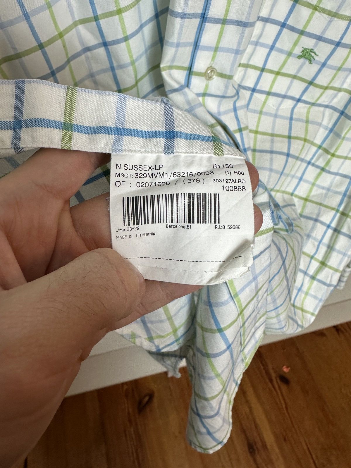 Burberry White tartan Burberry shirt Size US XL / EU 56 / 4 - 7 Thumbnail
