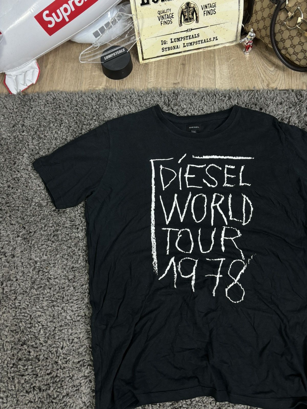Diesel × Japanese Brand 2000s Vintage Y2K Diesel Big Logo Tee Avant Garde Swag Size US XL / EU 56 / 4 - 2 Thumbnail