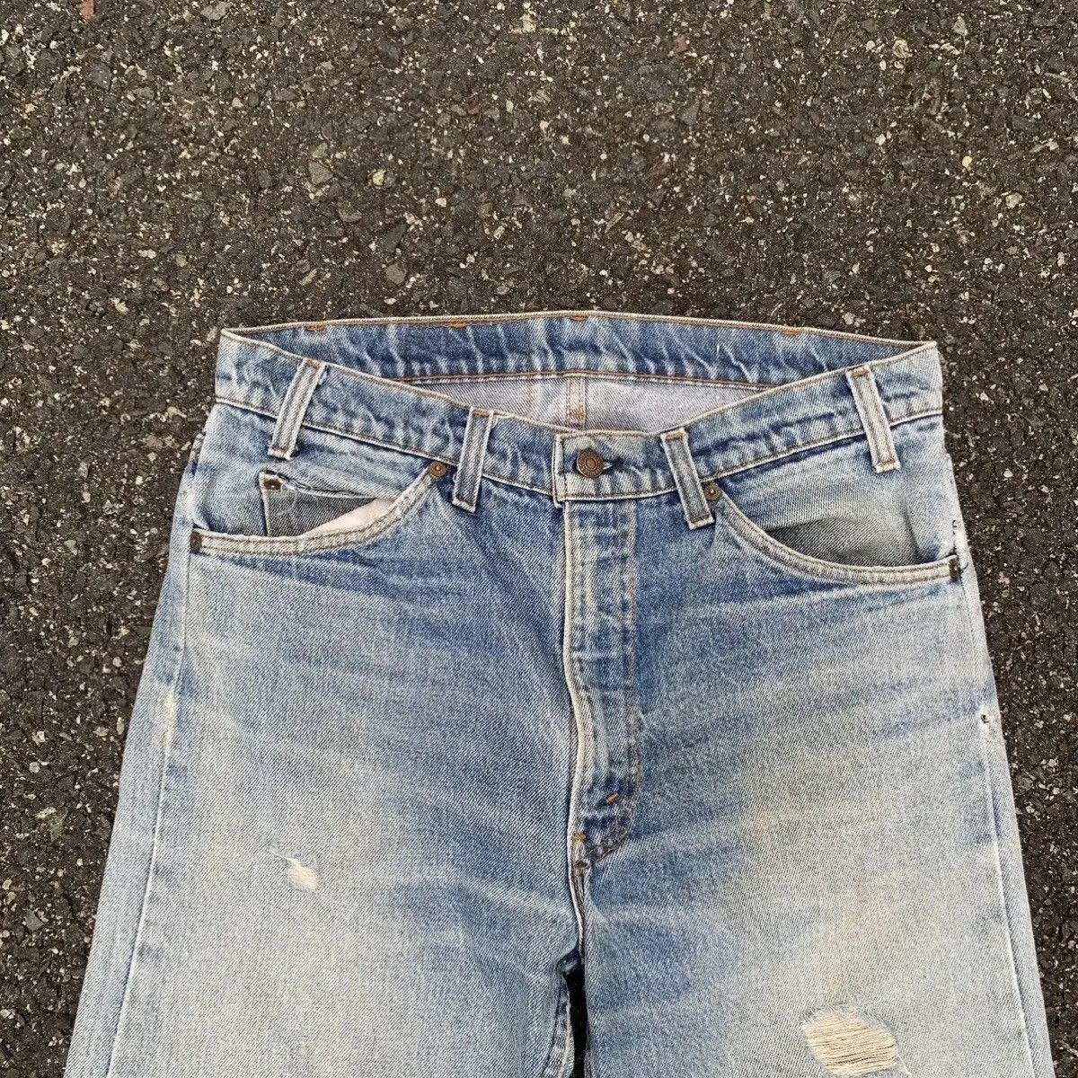Levi's 1990’s Vtg Levi’s Jeans Orange Tab Distressed Denim Pants Size US 32 / EU 48 - 2 Thumbnail