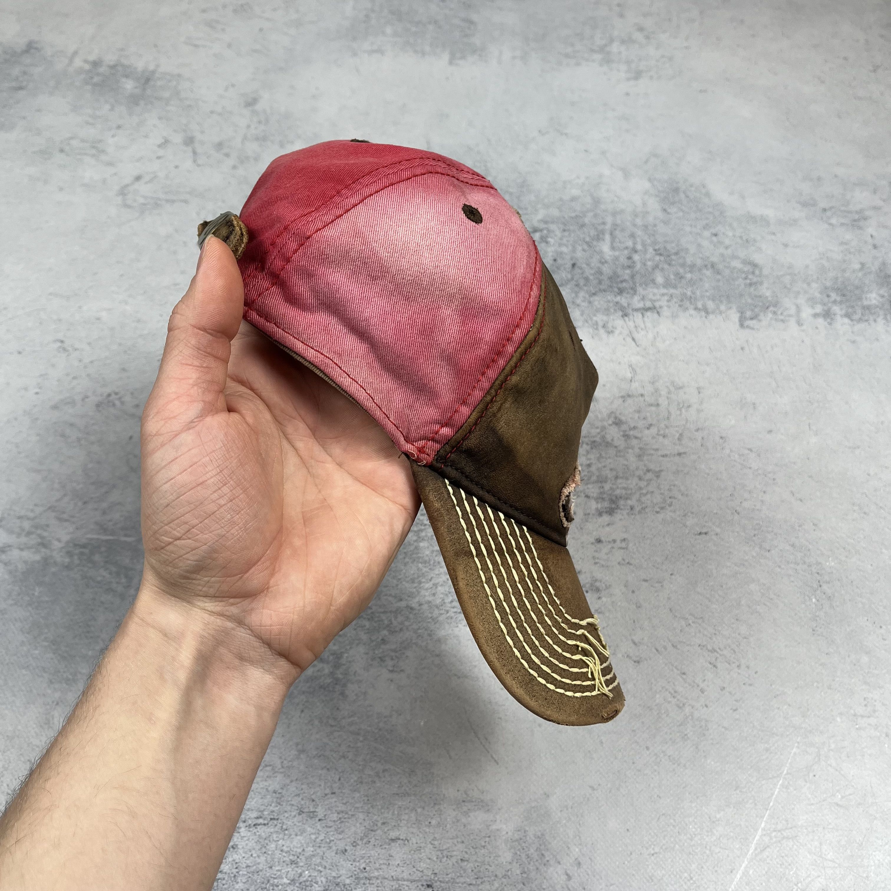 True Religion Crazy True Religion Y2K Leather Distressed Big Logo Cap Size ONE SIZE - 3 Thumbnail