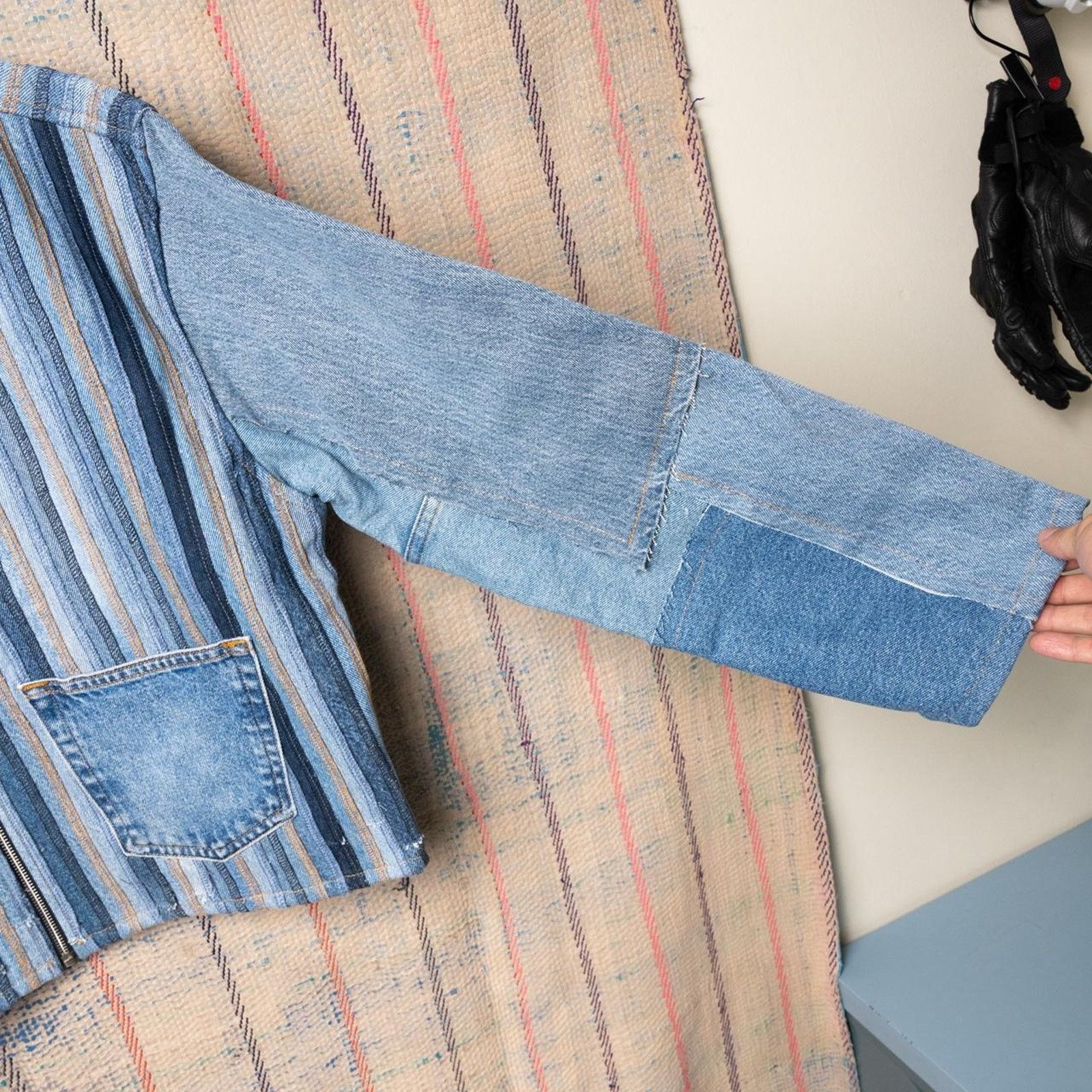 Levi's Custom upcycled cropped jacket reworked Size US XL / EU 56 / 4 - 3 Thumbnail