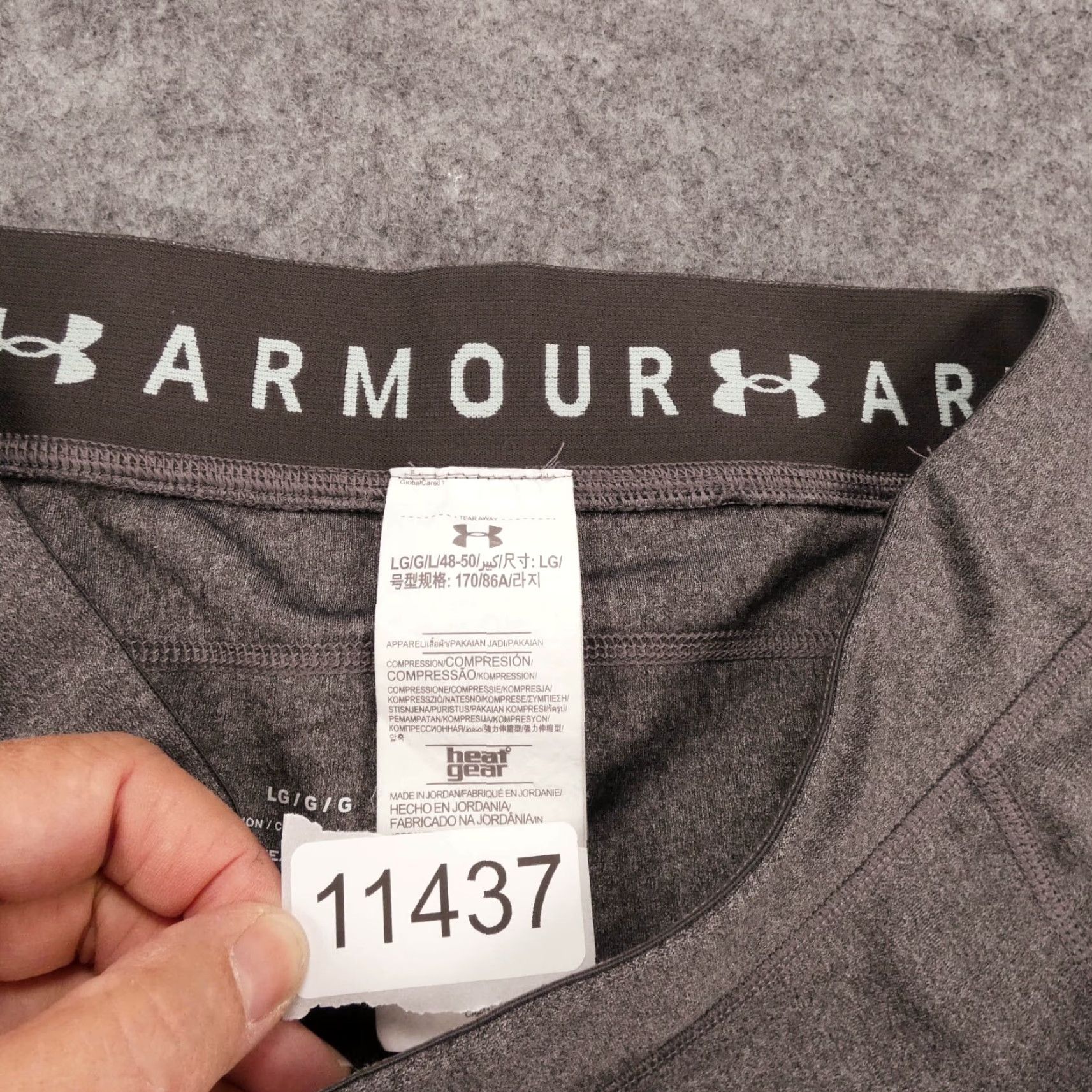 Under Armour Under Armour Pants Womens Large Gray Turquoise Compression HeatGear Workout Size 36" / US 14 / IT 50 - 5 Thumbnail