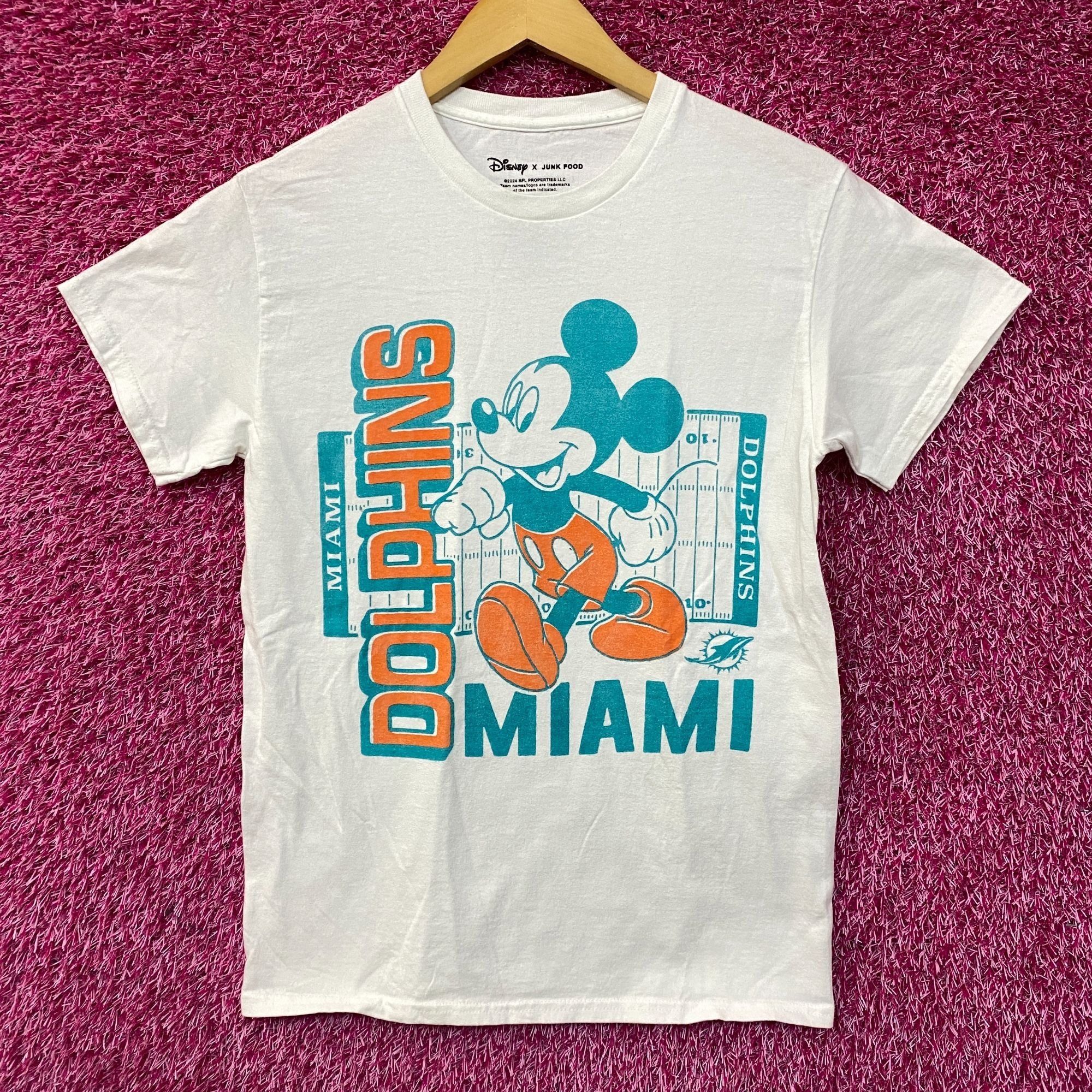 Disney Disney x Junk Food NFL Miami Dolphins Mickey Mouse Field T-S Size US XS / EU 42 / 0 - 1 Thumbnail