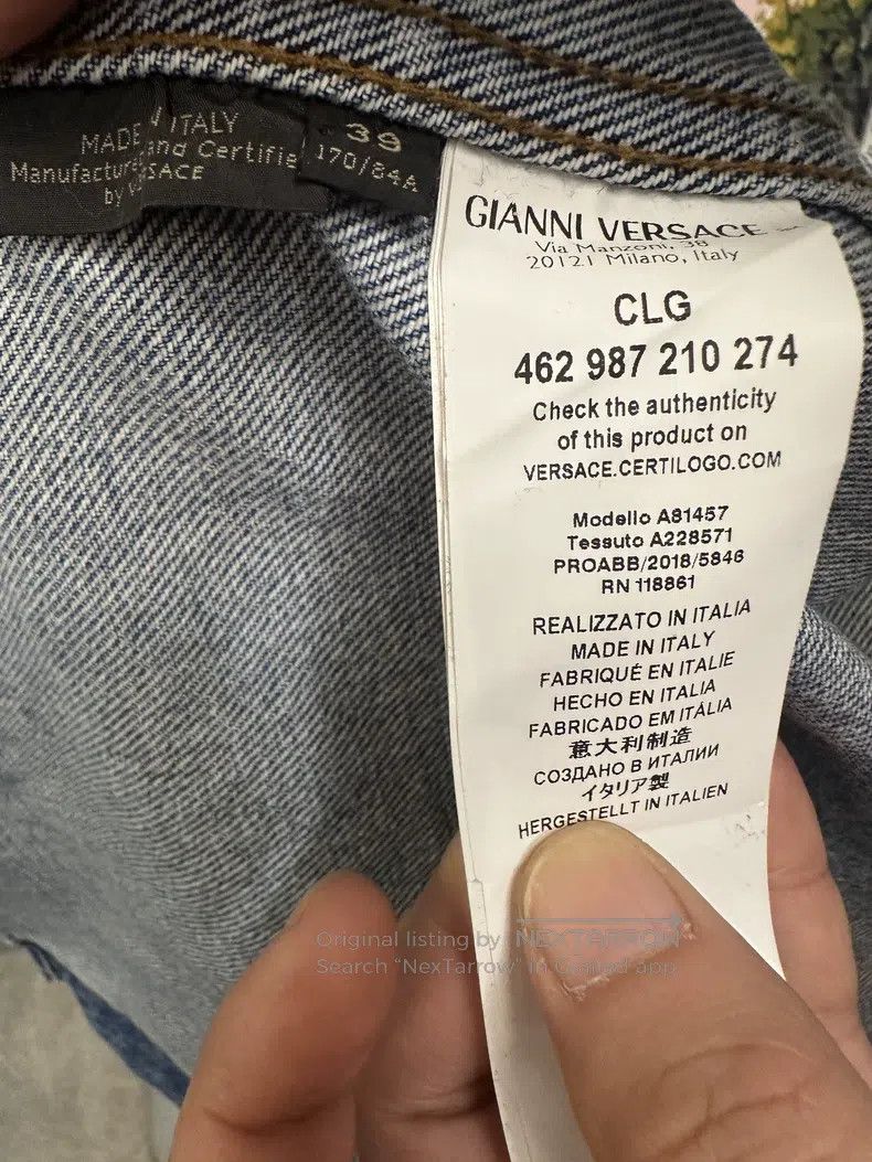 Versace Versace Main line shirt denim jacket Size US XS / EU 42 / 0 - 6 Thumbnail