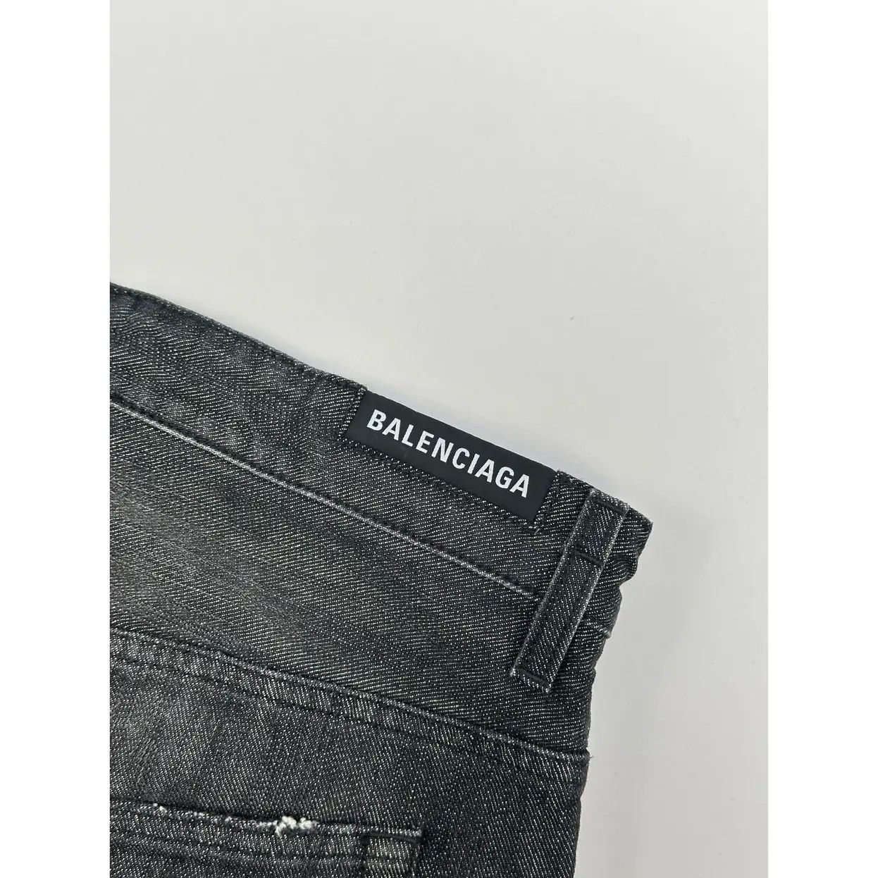 Balenciaga Balenciaga Summer24 50/50 Denim Baggy Flare Pant Size US 30 / EU 46 - 6 Thumbnail