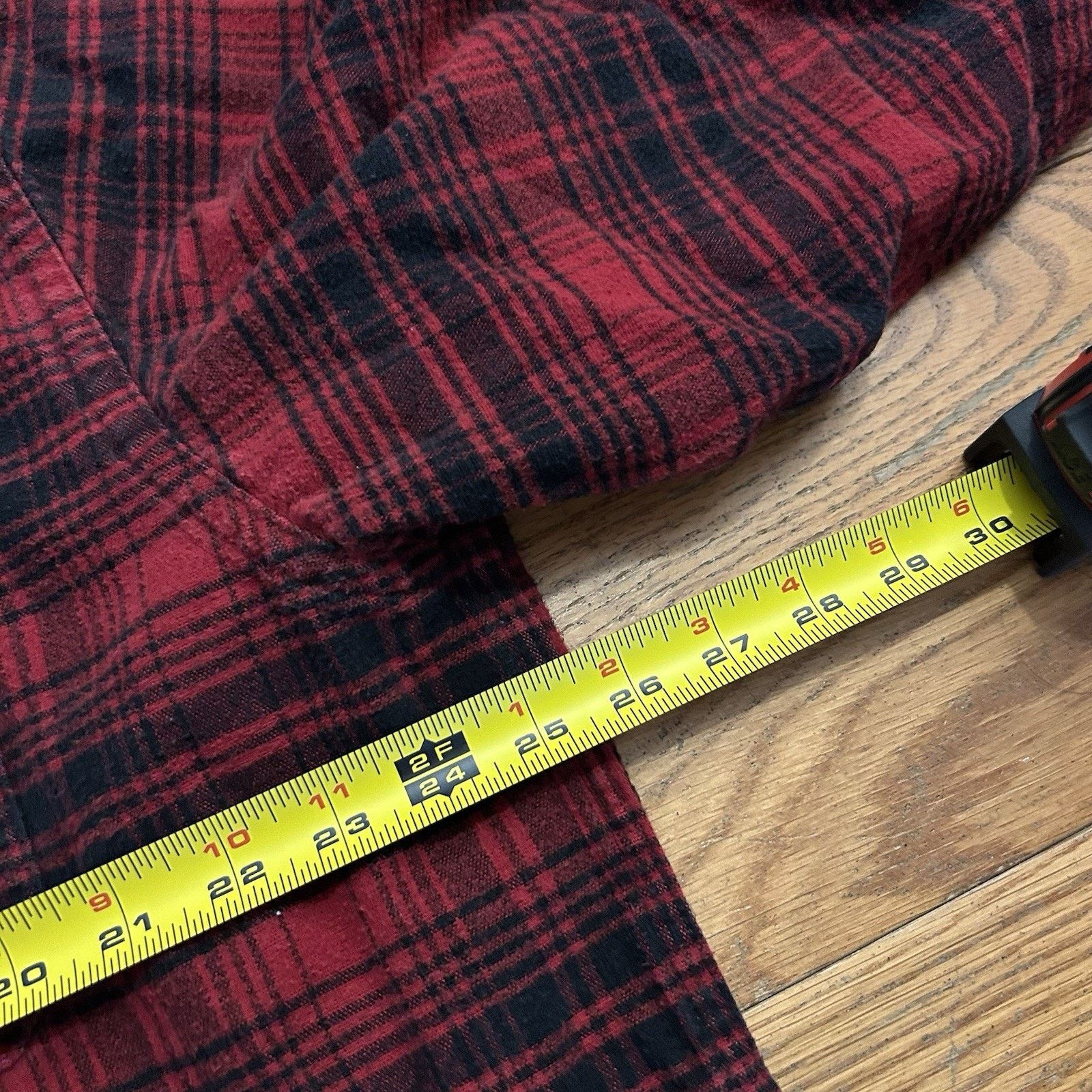 L.L. Bean × Vintage Chamois Cloth Red Plaid Button Up Flannel Shirt XL Tall Size US XL / EU 56 / 4 - 4 Thumbnail