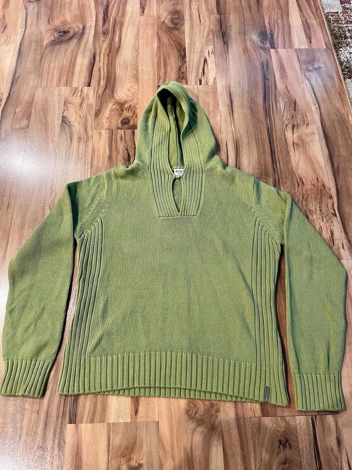 Columbia Columbia Vtg. Women's Moss Green Knit Hoodie Medium (A1) Size M / US 6-8 / IT 42-44 - 1 Thumbnail