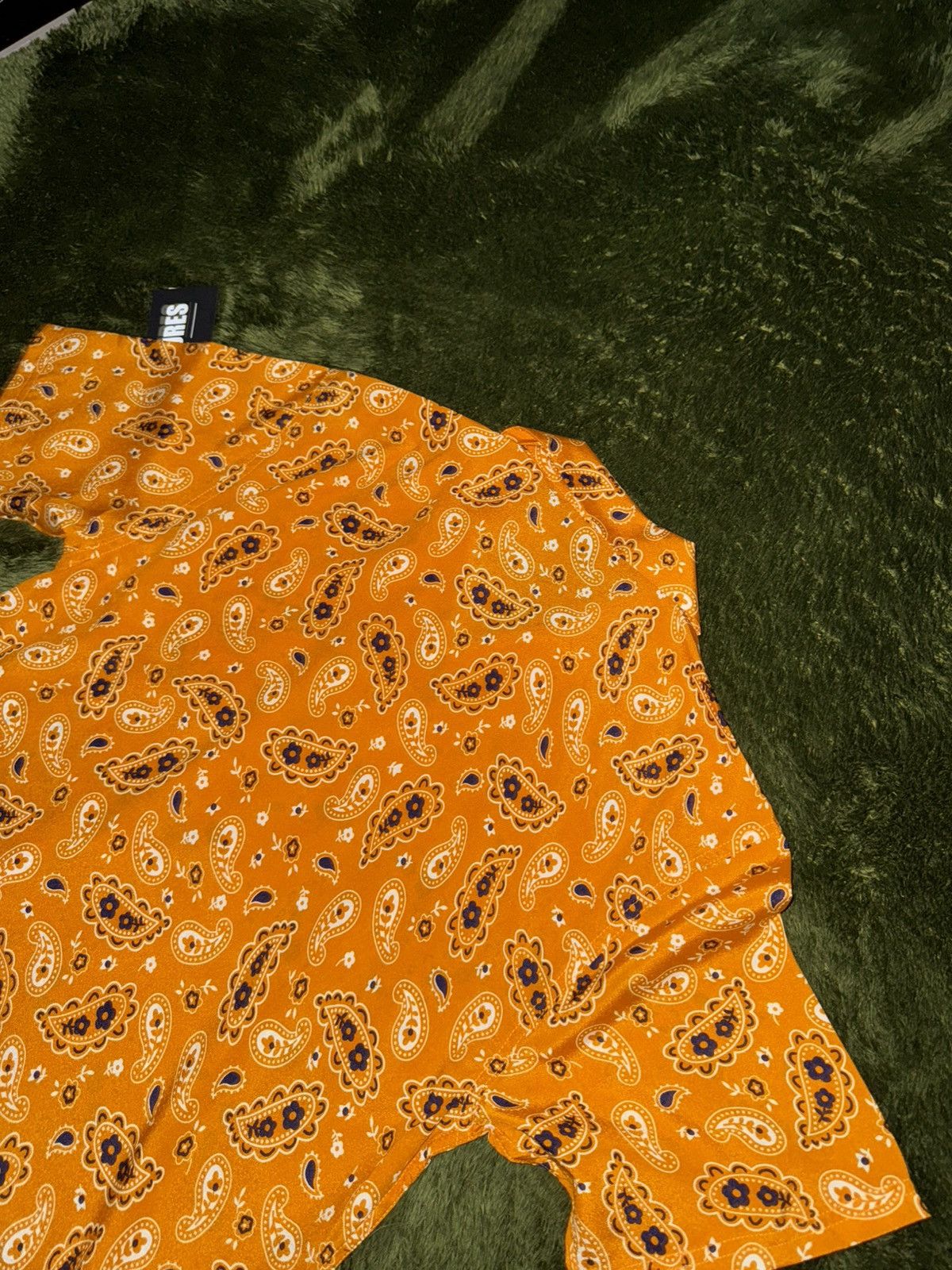Pleasures [M] PLEASURES button down paisley half shirts orange Size US M / EU 48-50 / 2 - 8 Thumbnail